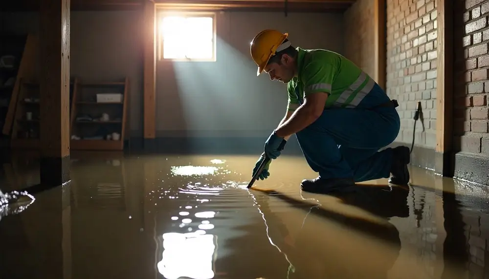 Professional water damage restoration services in Davis Junction, IL